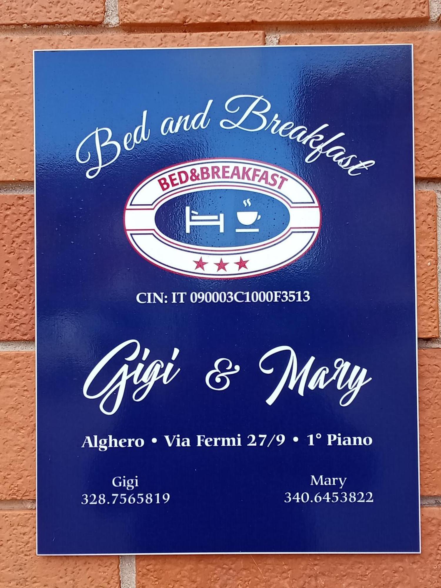 Bed and Breakfast Gigi&Mary Альгеро Экстерьер фото